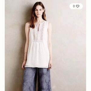 ANTHROPOLOGIE Pasto Splitneck Tank size M